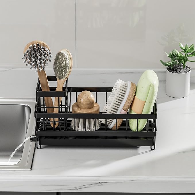 Large Sponge Holder for Sink, Stainless Steel Sink Caddy Organizer - Image 3