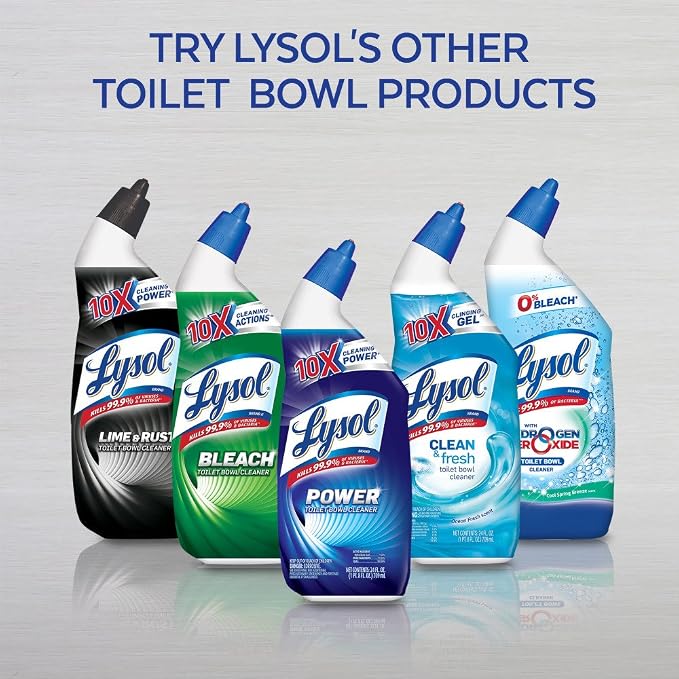Lysol Toilet Bowl Cleaner Gel, For Cleaning and Disinfecting, Bleach Free - Image 8