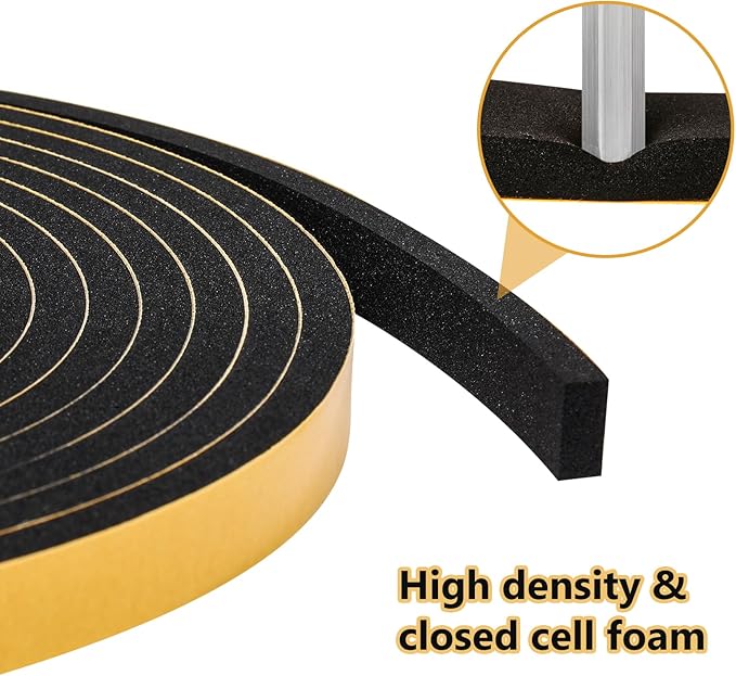 Weather Stripping Door Seal Strip, Strong Adhesive, Lightproof, Soundproof - Image 5