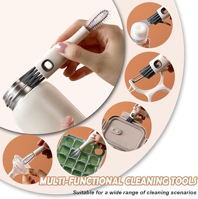 Cup Lid Cleaning Brush Set Multifunctional Bottle Cleaning Tools Portable Gap - Image 5