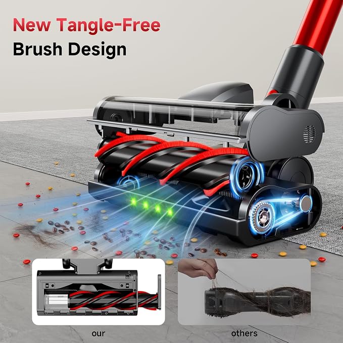 Cordless Stick Vacuum Cleaner, 38Kpa Powerful Suction Vacuum Cleaner - Image 3