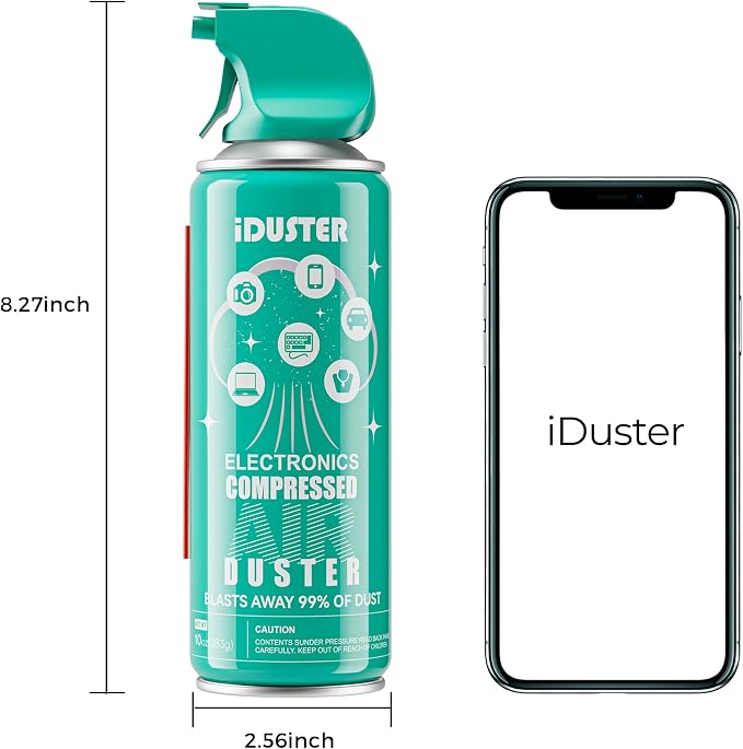 Disposable Compressed Duster, Computer Cleaner, Keyboard Cleaner, 1 Pack - Image 6