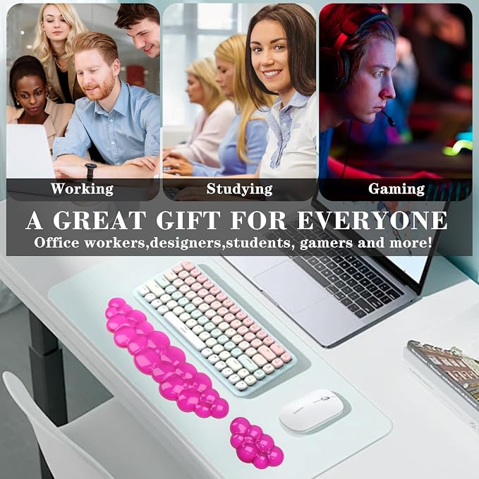 Gel Cloud Keyboard and Mouse Wrist Rest, Cute Wrist Support and Arm Support - Image 7