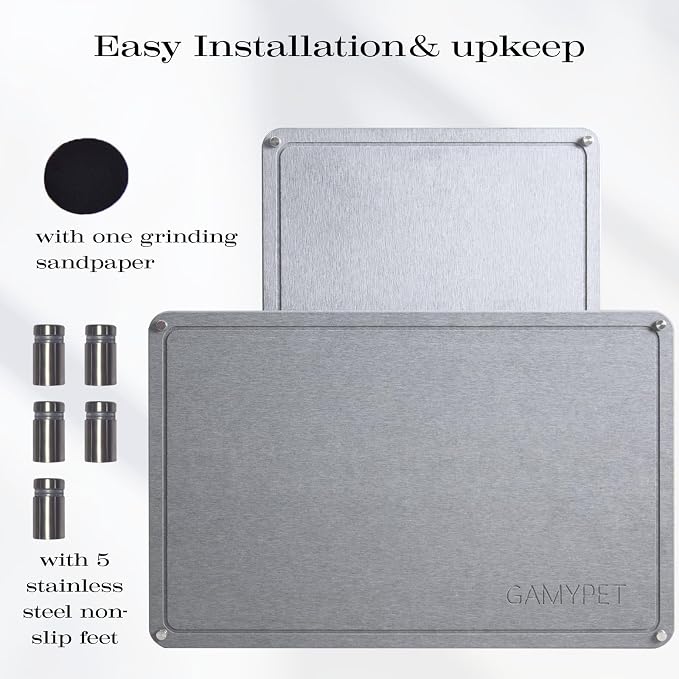 Stone Dish Drying Mat 24"×16" Large Diatomaceous Earth Dishes Quick Dry Pad - Image 5