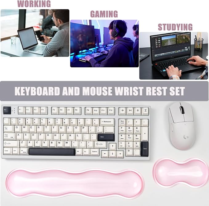 Clear Gel Mouse Wrist Rest, Comfort & Support - Image 5