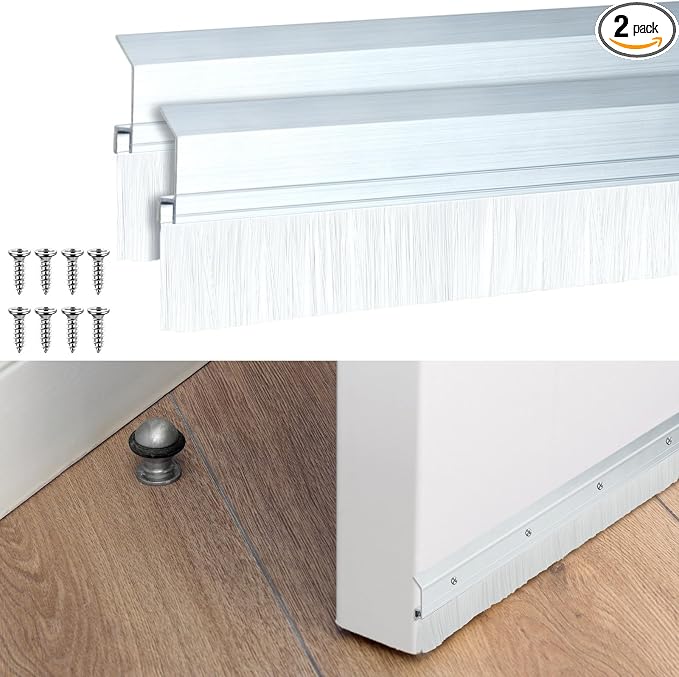 Hushee 2 Pcs 36 Inches Brush Door Sweep by Hushee