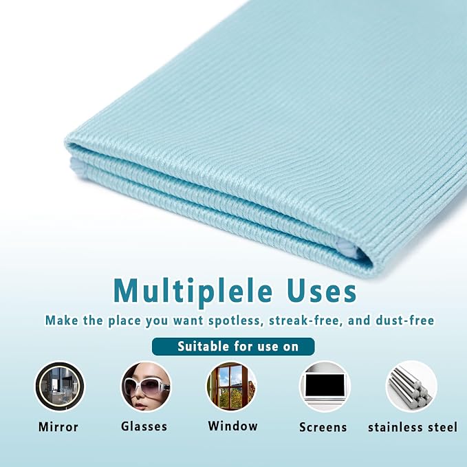 6 Pack Glass Cleaning Cloth Microfiber Cleaning Cloth - Image 4