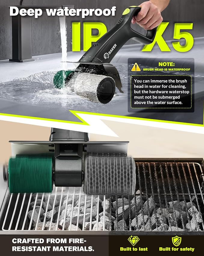 Saker Cleaning Brush for Electric Grill Brush - Image 7