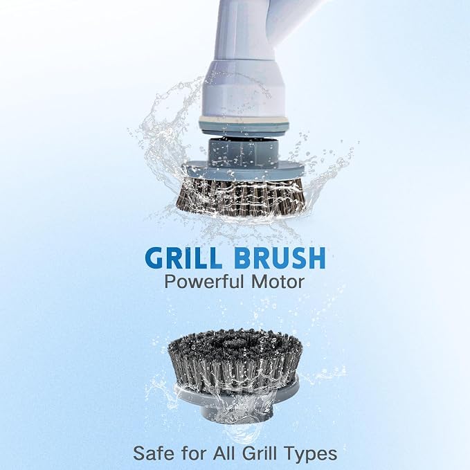 Electric Spin Scrubber, Wire Brush, Waterproof Spin Scrubber - Image 3