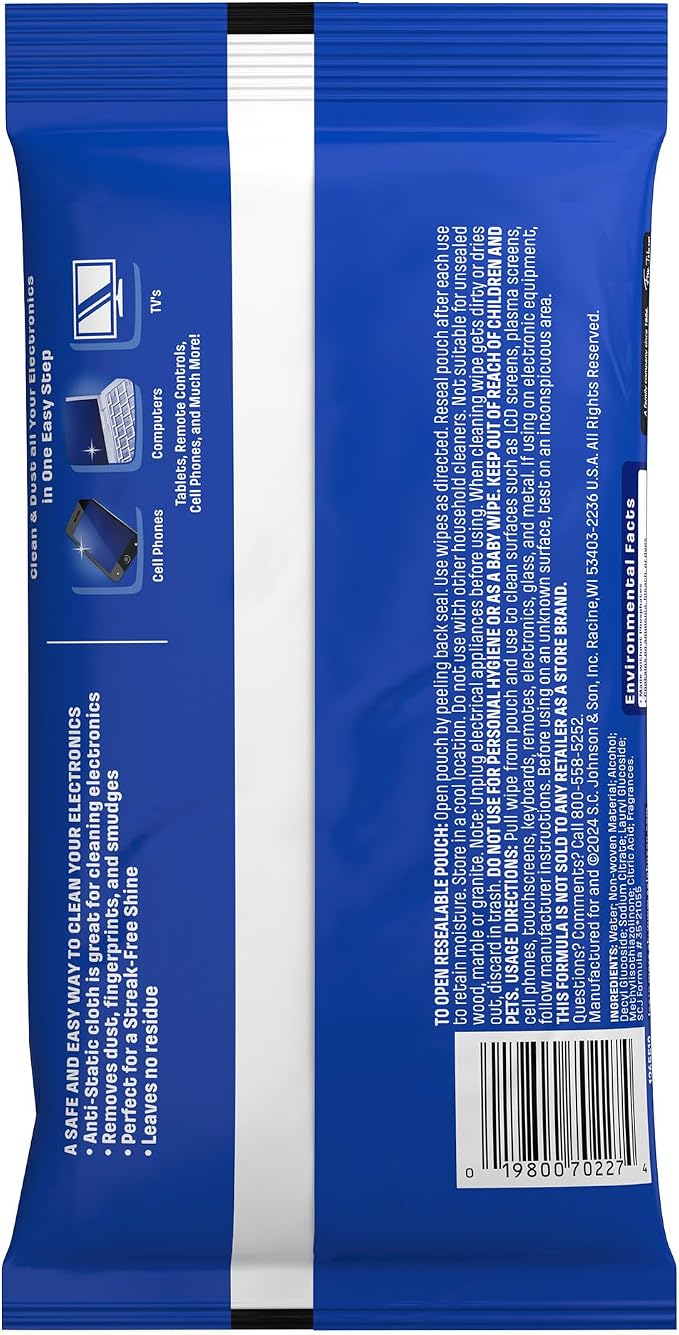Windex Electronic Cleaning Wipes, Pre-Moistened Screen Wipes - Image 10
