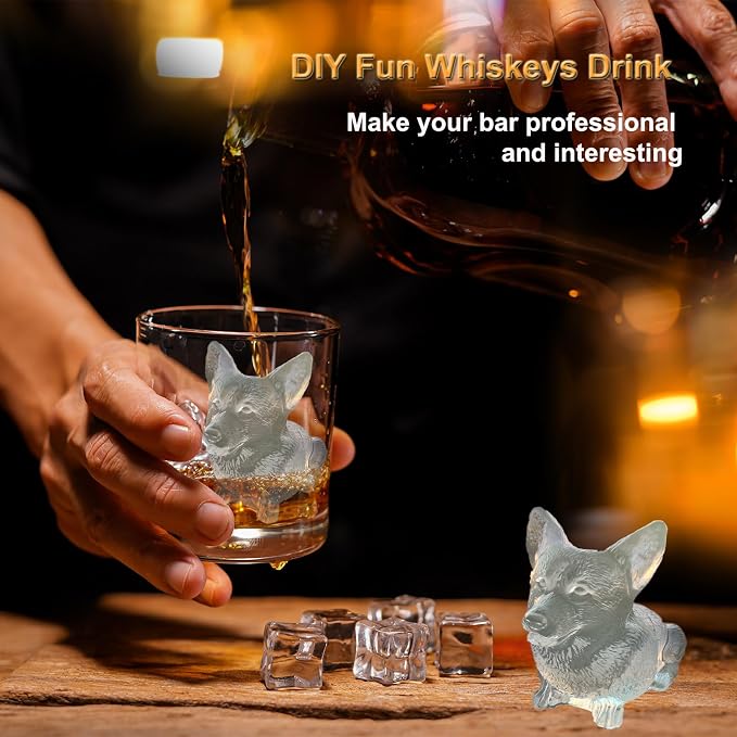 3D Corgi Dog Ice Cube Tray Molds Silicone - Image 3