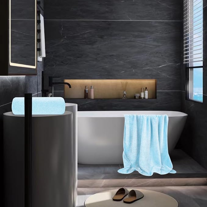 2 Pack Oversized Bath Towel Set 35in x 70in Bath Sheets - Image 7