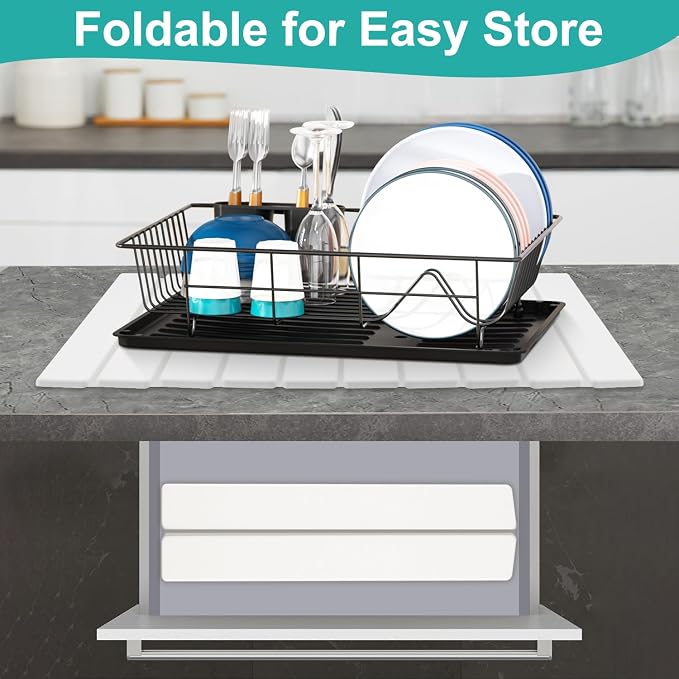 3 Pcs Large Stone Dish Drying Mat - Image 5