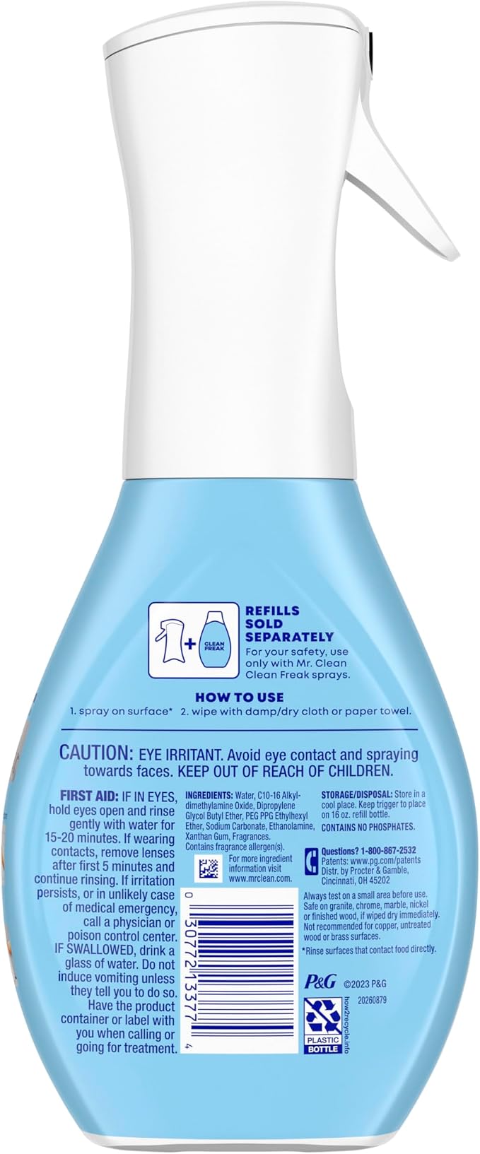 Mr. Clean Clean Freak Foaming Bathroom Surface Cleaner Multi-Surface Spray - Image 8