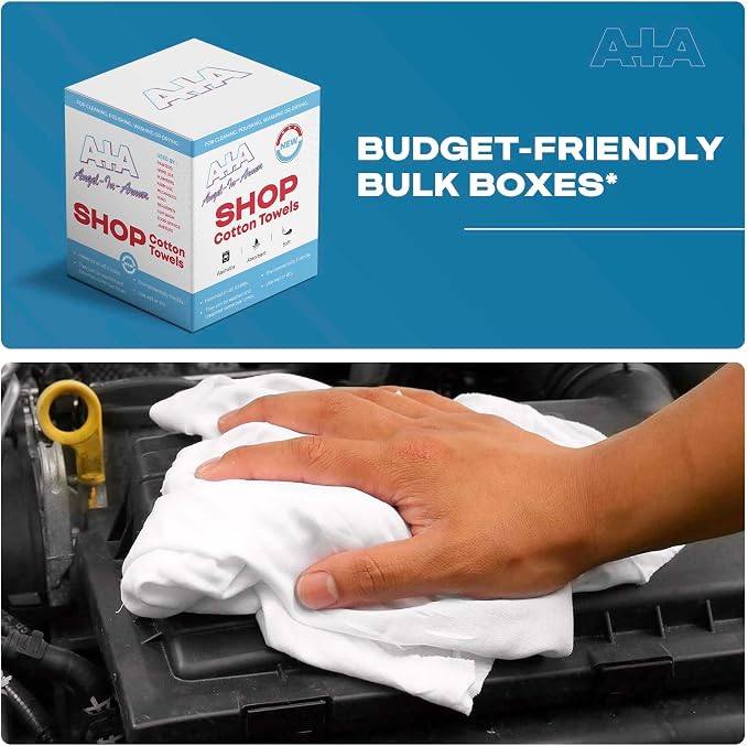 Angel-in-Armor Shop Towels – 500 Unit Box of Lint-Free Cotton Shop Towel - Image 5