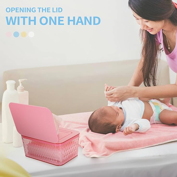 Wipes Dispenser, One-Handed Operation Wipe Holder - Image 4