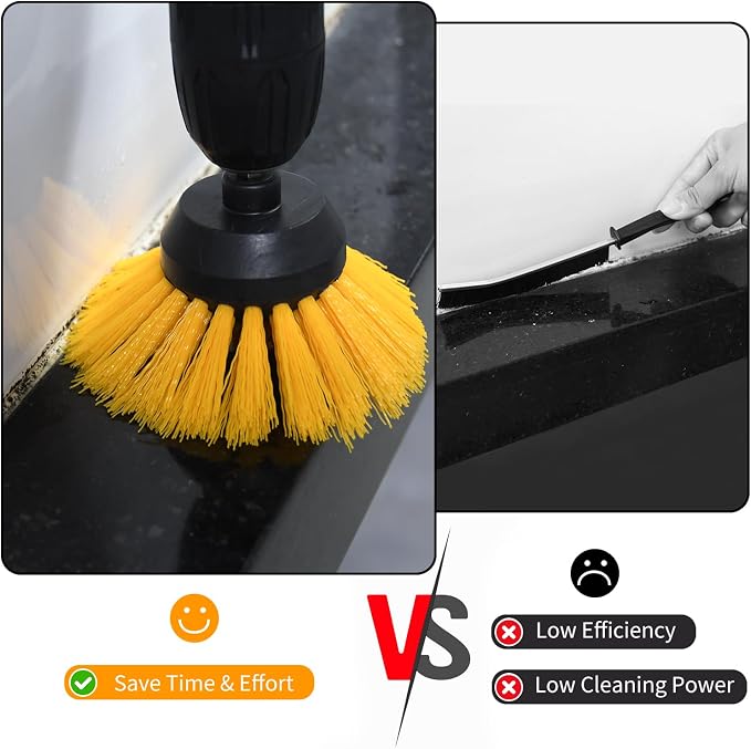 Grout Brush for Drill, 2025 New Crevice Cleaning Brush Set, for Tile Grout - Image 4