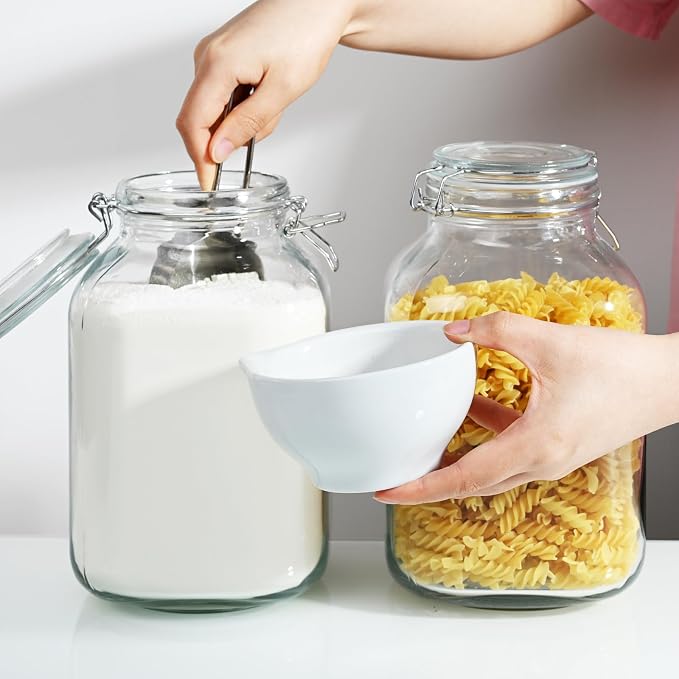 Ollieroo 106oz Square Glass Jars - Image 3