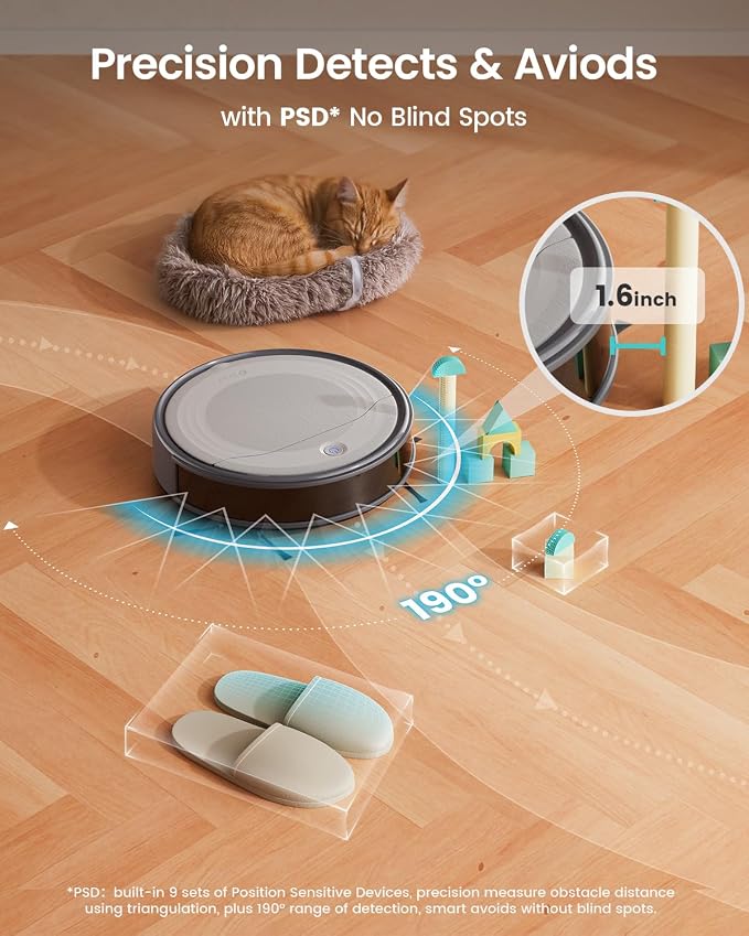 Lefant M310 Robot Vacuum Cleaner– 4500Pa Suction, Ultra-Slim & Quiet, - Image 2