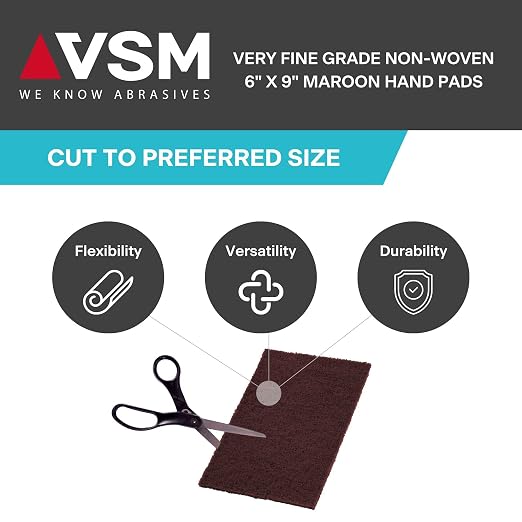 VSM 10-Pack: 6" x 9", Maroon - Image 6