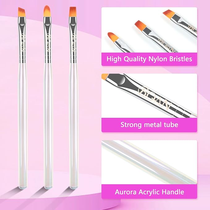 BQAN Nail Art Clean Up Brushes, Nail Art Tools - Image 3