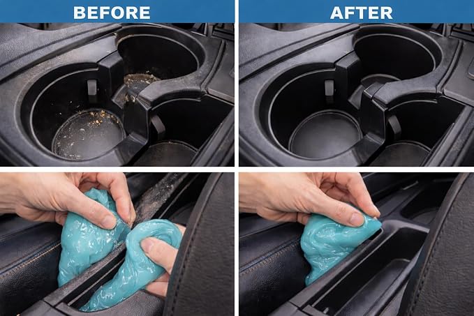 Magic Cleaning Gel Car Putty 2PCS – Car Interior Dust Cleaner - Image 6