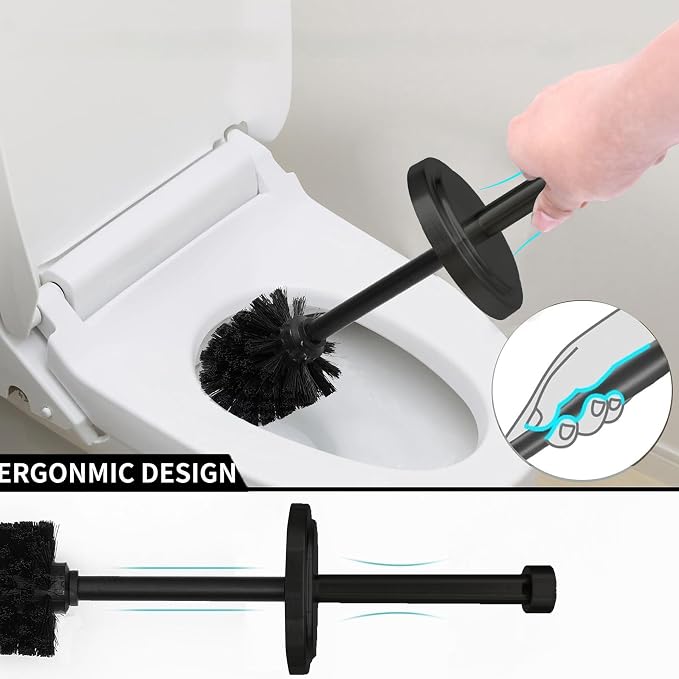 Matte Black Toilet Bowl Brush - Image 3