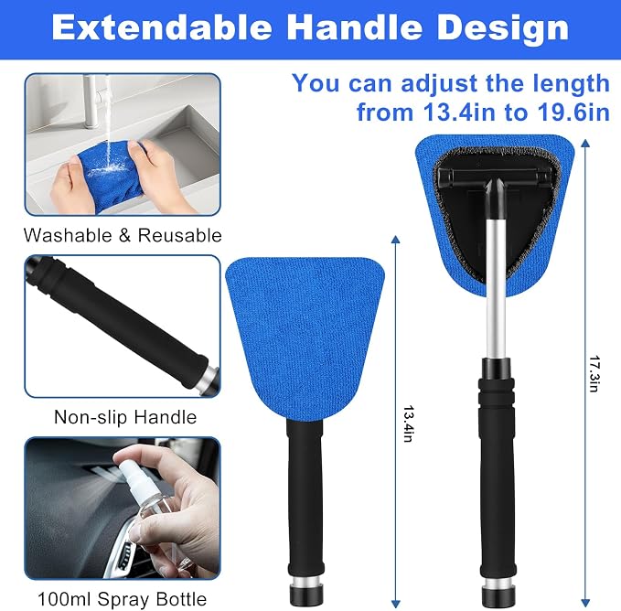 Viewsun Windshield Cleaner Tool, Car Detailing Kit Interior Cleaner, Car - Image 3
