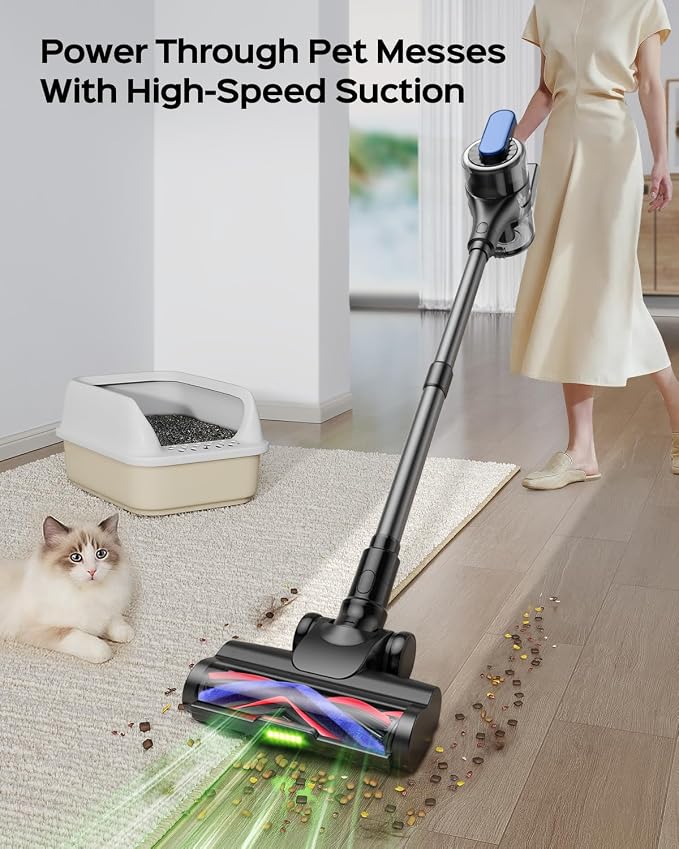 Cordless Stick Vacuum Cleaner – 3-in-1 Brush Roll - Image 3