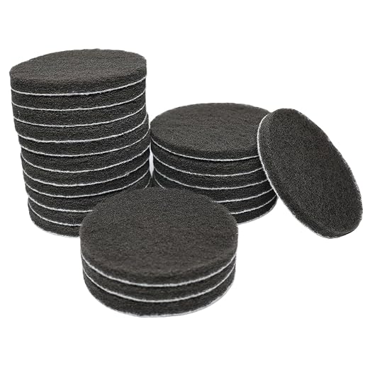 4 Inch Scrubber Scouring Pads Drill Scuffing Disc Hoop and Loop Surface by SACKORANGE
