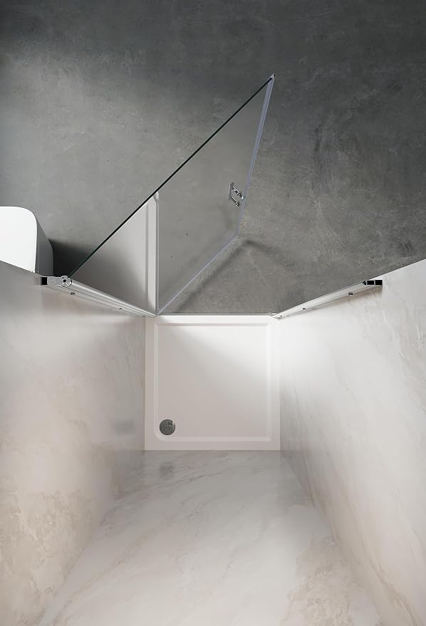 Glass Shower Door 33.5-35" W x 72" H, UCALAFEE Frameless Pivot Swing Door - Image 8