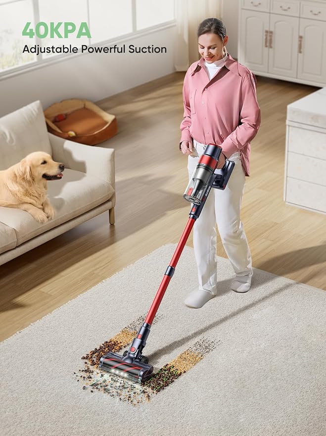 Cordless Vacuum Cleaner, 450W 40Kpa Stick Vacuum - Image 2