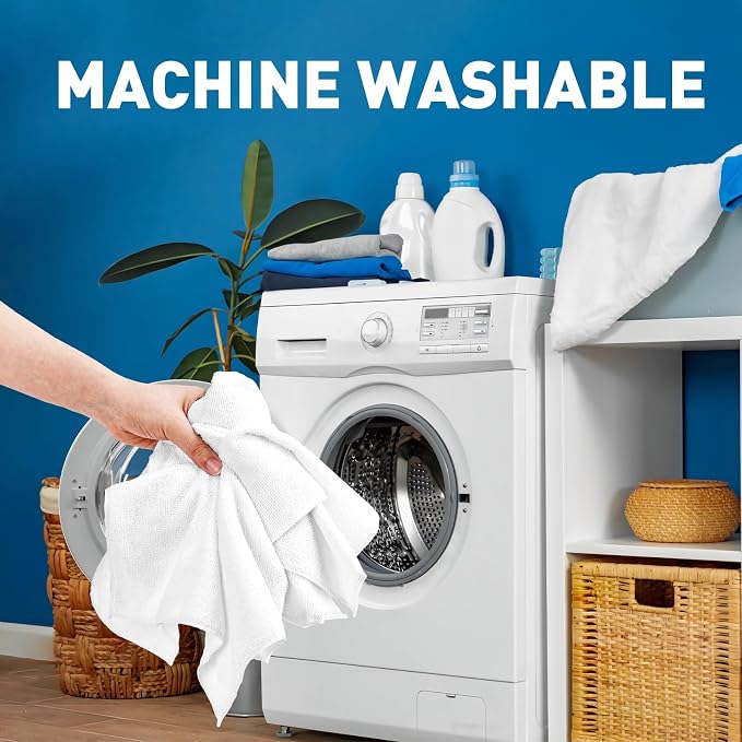 White Microfiber Towels- 150 Pack, Microfiber Cleaning Cloths Bulk, Microfiber - Image 6