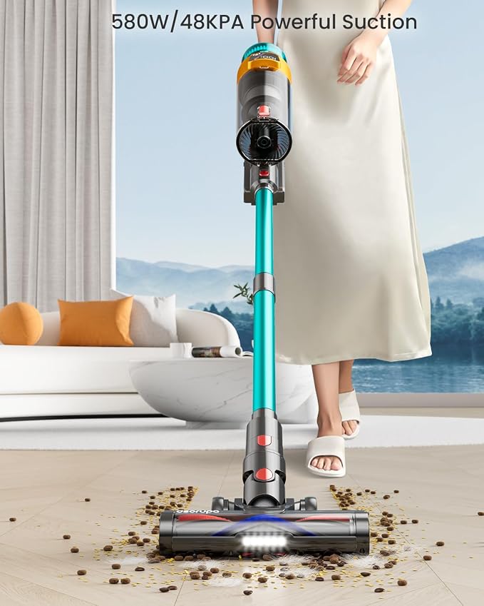 Cordless Vacuum Cleaner, 580W 48KPA 70Mins Vacuum Cleaners - Image 2