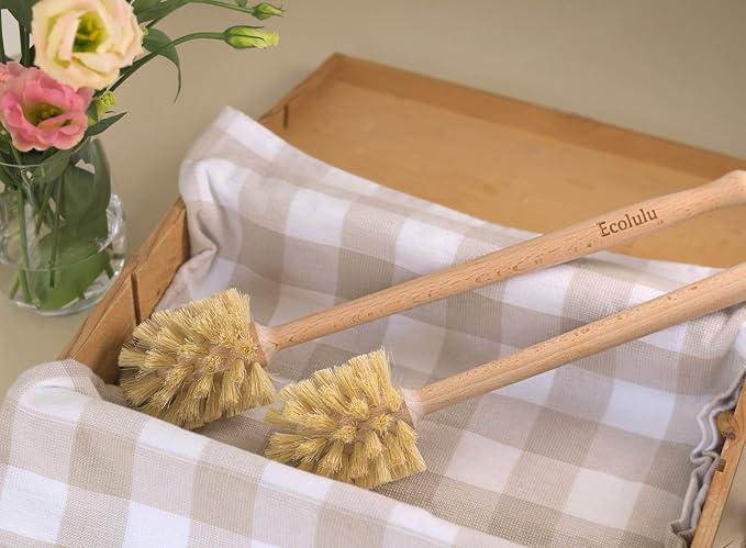 ECOLULU Eco Friendly Toilet Brush, 2 Pack Wood Toilet Brush Made of Beechwood - Image 5