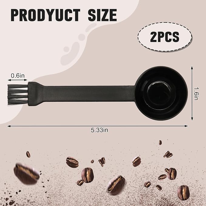 Coffee Spoon With Espresso Grinder Brush 2 in 1 Brush Compatible - Image 7