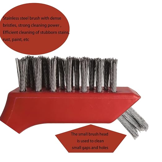 6 Pcs Wire Brushes for Cleaning, Stainless Steel Bristles Scratch Brush Set for - Image 3