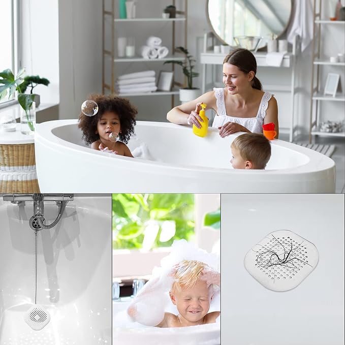 4 Pieces Drain Covers Hair Stopper - Image 4