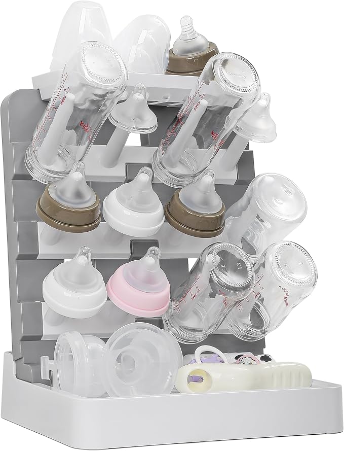 Baby Bottle Drying Rack, Vertical Standing Bottle Drying Rack Holder-Space - Image 7