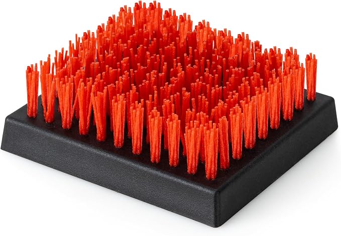 BBQ Replaceable Scraper Cleaning Head, Safe Nylon Bristles Barbecue Triple by XUDAKAIXIN