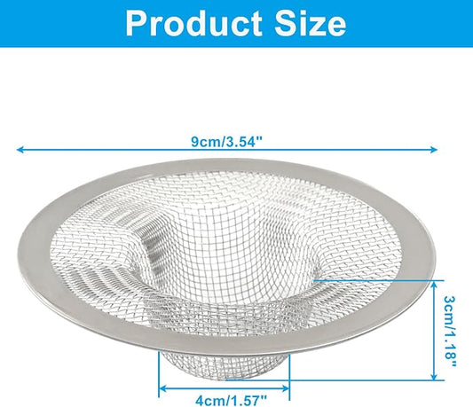4 Pack Heavy Duty Stainless Steel Kitchen Sink Strainer, 3.54" Top / 1.65" Mesh - Image 2