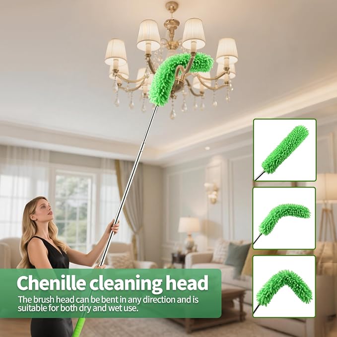 dusters for Cleaning extendable Long Handle，Webster Cobweb Duster - Image 8