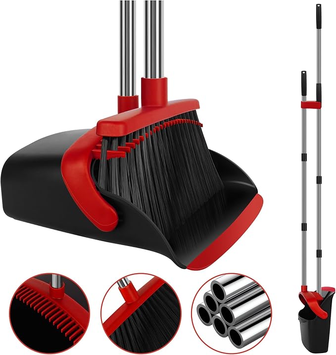 Broom and Dustpan Set, Large Household Broom by UDUK