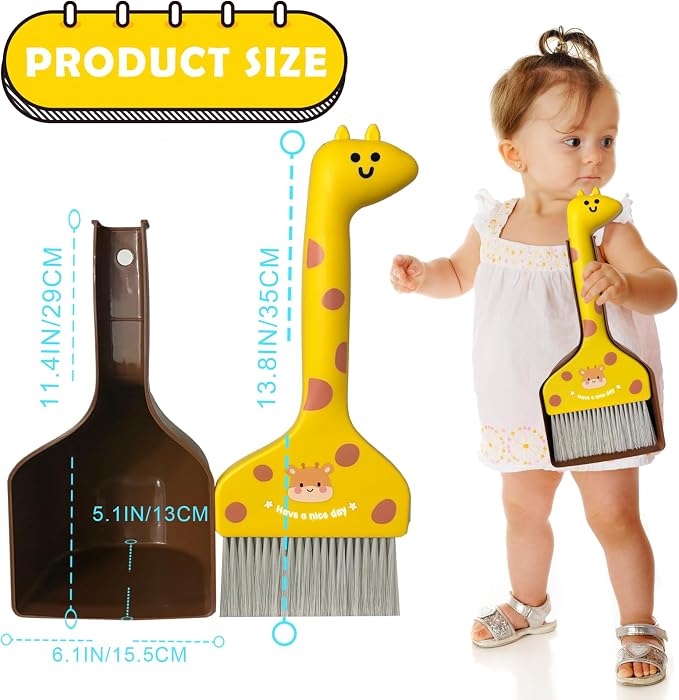 Mini Broom and Dustpan Set Cartoon Small Broom - Image 4