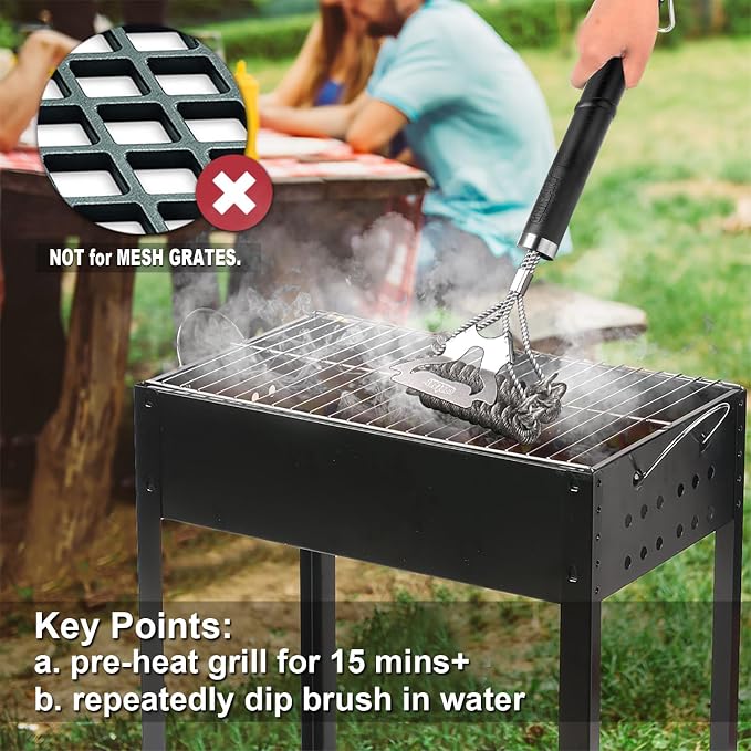 GRILLART Grill Brush for Outdoor Grill Bristle Free - Image 6