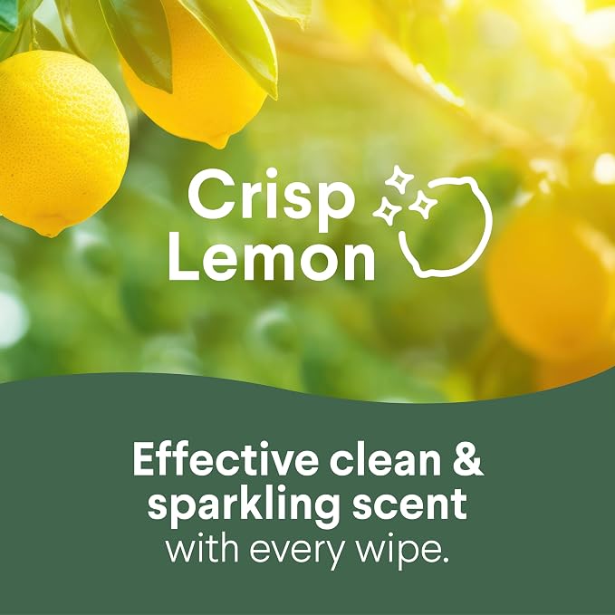 CLOROX Disinfecting Wipes, Bleach Free Cleaning Wipes, Crisp Lemon - Image 2