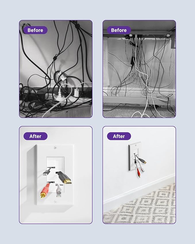 VCE Brush Wall Plate Cable Pass Through - Image 7