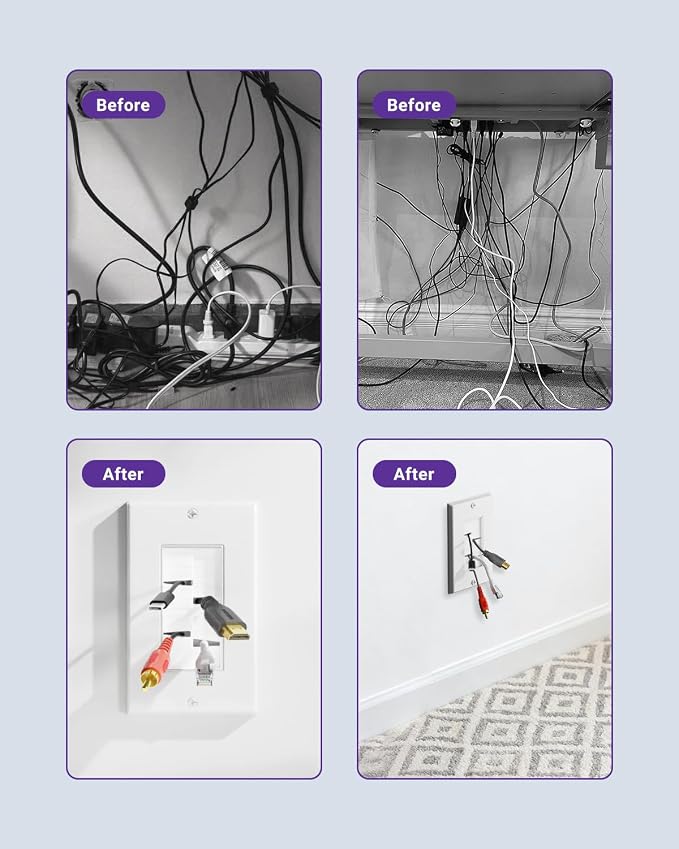 VCE Brush Wall Plate Cable Pass Through - Image 7