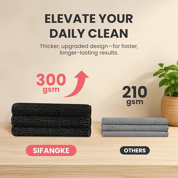 Microfiber Cleaning Cloth, 12 Pack Lint-Free and Highly Absorbent Rags - Image 4