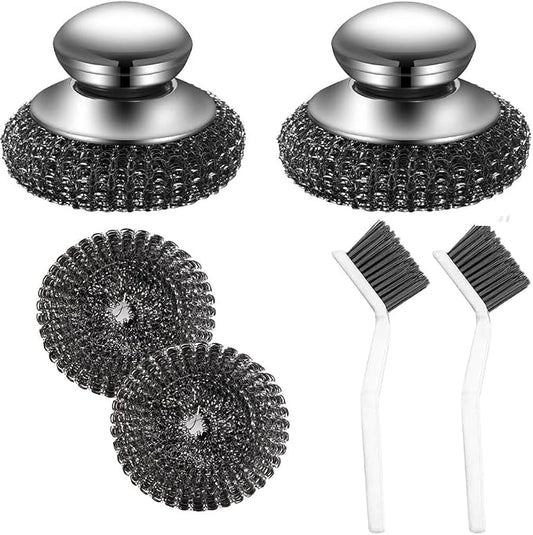 Steel Wool Scrubber, Oven Cleaner Brush, Stainless Steel Scrubber and Crevice by 3SAIT